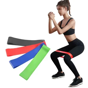 Gym Equipment Workout Training Pull Expander Pilates Elastic Bands Exercise Fitness Gum Rubber Custom Printed Resistance Bands