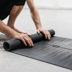 Gym Fitness Sweat absorbent Pilates Mat Anti slip Eco Friendly Natural Rubber PU Yoga Mat