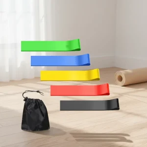 Gym Fitness Workout Eco Friendly TPE Elastic Rubber Bands Strength Training Exercise Resistance Bands Hip Thigh Glute Band Set