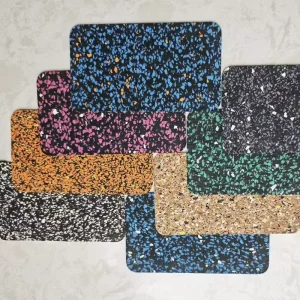 Gym Floor Mats Cushioning Rubber Rolls Shock-Absorbing Pads Soundproof Waterproof Wear-Resistant for Schools and Kitchens
