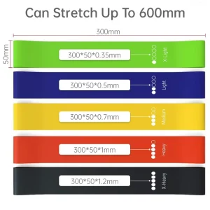 Gym Pilates Home Training Workout Bands Exercise Fitness Rubber Bands Yoga Elastic Resistance Bands Sets