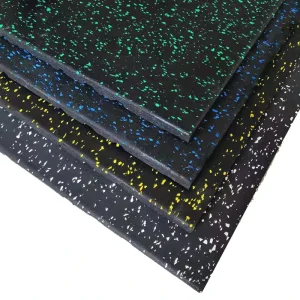 Gym Rubber Floor Mat for Dumbbells and Barbells Shock-Absorbing Anti-Smashing