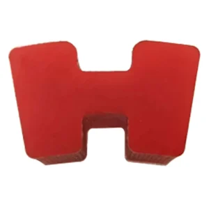 H Type Rubber Buffer Block TPU NBR Anti Vibration for Hydraulic System Transmission Components Model HF609