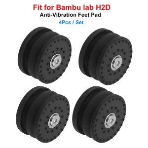 H2D 3D Printer Anti Vibration Feet Pad Anti Slip Anti Shock Dust Proof Rubber Foot Pad 4Pcs Set Replacement Parts for Bambu Lab
