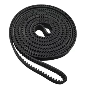 HTD 3M 5M 8M 14M Black PU Rubber Timing Belt OEM Customized Width and Length