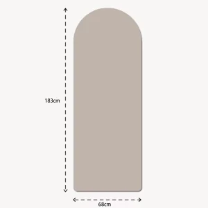 Half Round PU Natural Rubber Yoga Mat Solid Color Non slip Sweat Absorbent High Resilience Fitness Mat for Pilates
