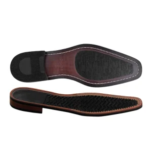 Handmade Men’s Rubber Dress Shoe Soles Durable Anti Slip Design for Daily Office Use