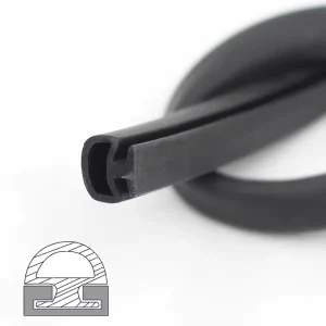 Hard-Soft Co-Extrusion TPE TPV PVC Flexible Rubber Sealing Strip for Wooden Doors EPDM