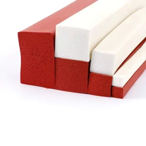 Heat Resistant Closed Cell Silicone Foam Rubber Extruded Rubber Seal Tubing Custom Cutting Processing Service Available
