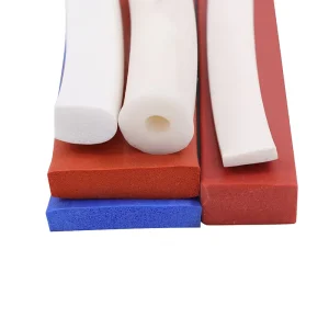 Heat Resistant Silicone Foam Rubber Seal Strip Customizable Cutting Service