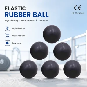Heavy Duty Elastic Rubber Ball Industrial Wear Resistant Solid Rubber Ball OEM Factory Supply