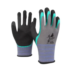 Heavy Duty Industrial Construction Safety Gloves Wrinkle Wear-Resistant Breathable Excellent Grip Flexible Nylon Spandex Gloves