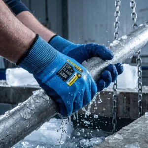 Heavy Duty Latex Foam Coated Work Gloves Polyester Safety Gloves Waterproof Industrial Labor Protection