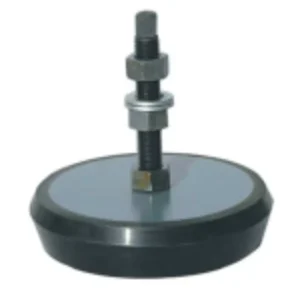 Heavy-Duty Rubber Base Anti-Vibration Mount Leveling Pads for CNC Machines and Lathes Height-Adjustable
