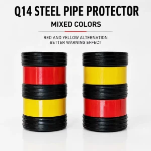Heavy-Duty Rubber Scaffold Pipe Protector Cap for Steel Tubes Q14 Rubber Pipe Protector Sleeve