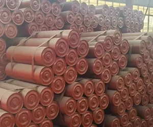 Heavy Duty Rubber Steel Conveyor Idler Roller