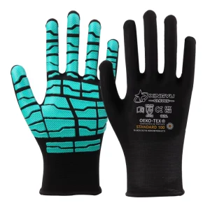 Heavy Duty Safety Latex Coated Gloves Anti Slip for Construction Industry Work Safety Hand Patches Spider Latex