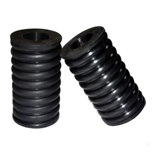 Heavy Duty Steel Composite Damping Compression Hollow Rubber Spring