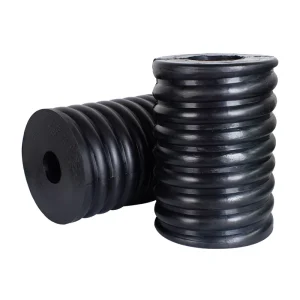 Heavy Duty Steel Composite Damping Compression Hollow Rubber Spring