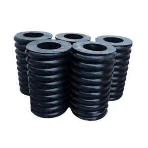 Heavy Duty Steel Composite Damping Compression Hollow Rubber Spring