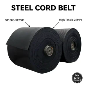 Heavy Duty Steel Cord Conveyor Belt ST1000 ST2500 for Iron Ore Projects
