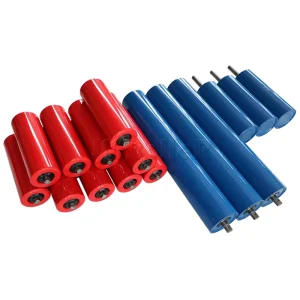 Heavy Duty Waterproof Rubber Conveyor Roller with Sealed Bearings for Mining and Bulk Material Handling