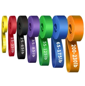 Heavy Resistance Elastic TPE Eco friendly Universal Use Pull Up Fitness Strength Training Bodybuilding Workout Exercise Bands
