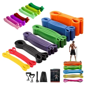 Heavy Resistance Gym Workout Bands Set Elastic Latex Rubber Stretching Pull Up Bands for Exercise