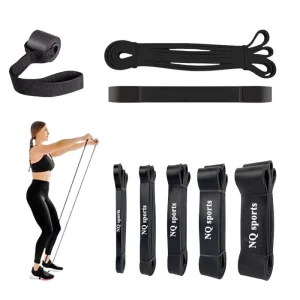 Heavy Thick Black Resistance Band Exercise Yoga Workout Bands De Resistancia Elastic Training Band 2080*6.4*4.5mm