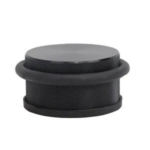 Heavy duty Knurled Door Stopper with Impact resistant Rubber Sleeve and Aluminum Body Suitable for Offices and Homes