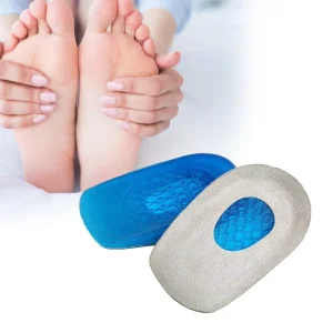 Helpful Heel Gel Pad Foot Soft Shock Absorption Rubber Achilles Tendon Cushion Insoles Layered Design Heel Cup Gel