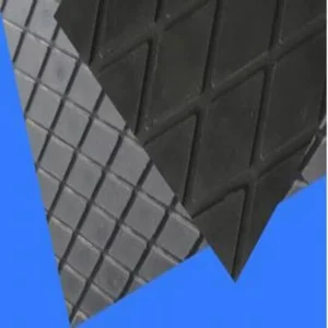High Abrasion Resistance SBR Diamond Lagging Rubber Sheet Custom Size for Cement Plant Conveyor Roller Anti Slip Mat