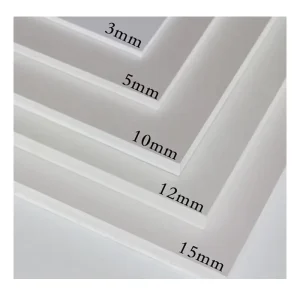 High Density Rigid PVC Foam Board 1/4 Inch (6mm) 10mm 12mm 15mm 4*8 White PVC Construction Foam Board Factory Outlet