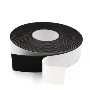 High-Density Rubber Foam Tape Thin Self-Adhesive Shock-Absorbing Sponge Pad for Electronics and Appliances