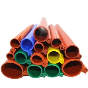 High Density Silicone Rubber Insulation Sleeves Buckle Type High Voltage Electric Copper Cable Sheath Customizable Cutting
