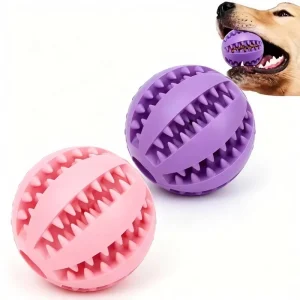 High Elastic Solid Rubber Pet Ball for Dog Chew and Teeth Cleaning