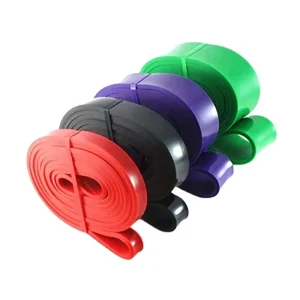 High Elasticity Yoga Colorful Gym Elastic Latex Exercise Loop Power Roll Resistance Bands for Exercise Fitness Body Building