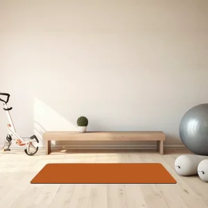 High End Eco Custom Printed Anti Slip Pilates Mat Luxury PU Leather Natural Rubber Yoga Mat