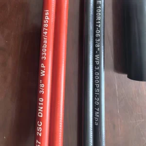 High Performance High Pressure Silicone Hydraulic Crimper Hose Eco friendly ISO9001 Certified Black QILONG Industrial Machinery