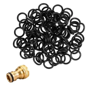 High-Precision Water-Resistant Silicone Rubber O-Ring for Industrial Use, FKM, NBR, and EPDM, -30 to 200 C