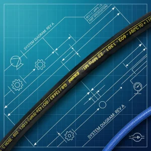 High-Pressure Black Rubber Hose -40C to +100C Working Temperature