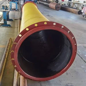 High Pressure Dredging Rubber Hose 90 Bar Burst Pressure Flanged Mud Pipeline for Dredger