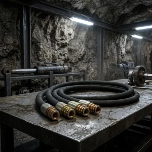 High Pressure Hydraulic Rubber Hose Steel Wire Spiral 4SP 4SH Flame Retardant Anti-Static Mining Support System Flexible Pipe