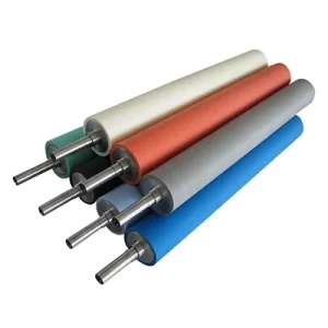 High Pressure Resistant Silicone Rubber Coated PU Roller for Hot Stamping