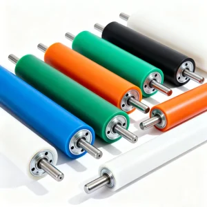 High Pressure Resistant Silicone Rubber Coated PU Roller for Hot Stamping