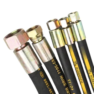 High Pressure Rubber Oil Hose Fittings Hydraulic Parts Made in China for Various Applications