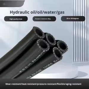 High Pressure Rubber Water Hose 3000 PSI 11mm Diameter Abrasion Resistant Solid Fittings with Cutting Service 20C 60C CN