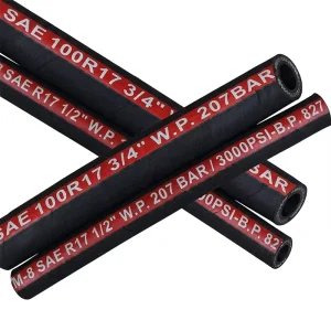 High Pressure SAE 100R17 Hydraulic Hose 1/2″ 5/8″ 3/4 Inch Two Wire Braid Compact Rubber Pipe 210 Bar Flexible Petroleum Tube