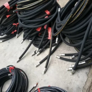 High-Pressure Steel-Wire Braided Rubber Oil Delivery Hose, 6/8/10 mm