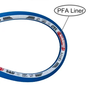 High Purity PFA Lined Rubber Hose Bio Pharmaceutical Medical Food Grade